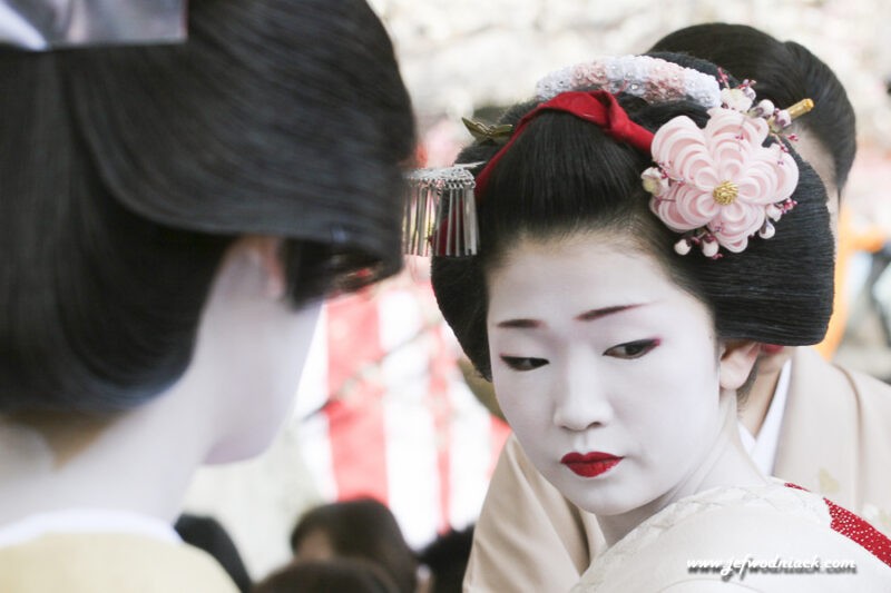 Lire la suite à propos de l’article Japon: Kyoto, Bakasai au temple Kitano.